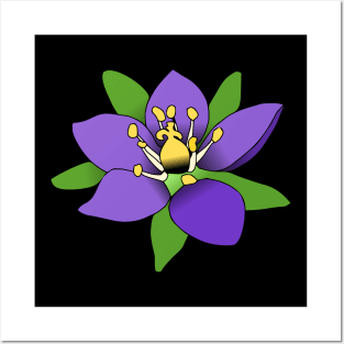 unique violet flower, purple flowers,nature Posters and Art